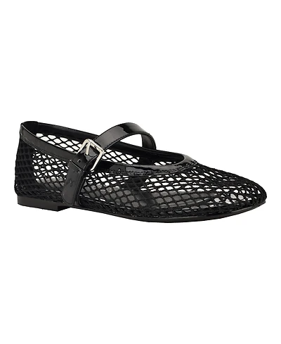 Guess Women's Paxey Mesh Mary Jane Flats