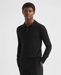 Reiss Men's Merino Wool Polo Shirt