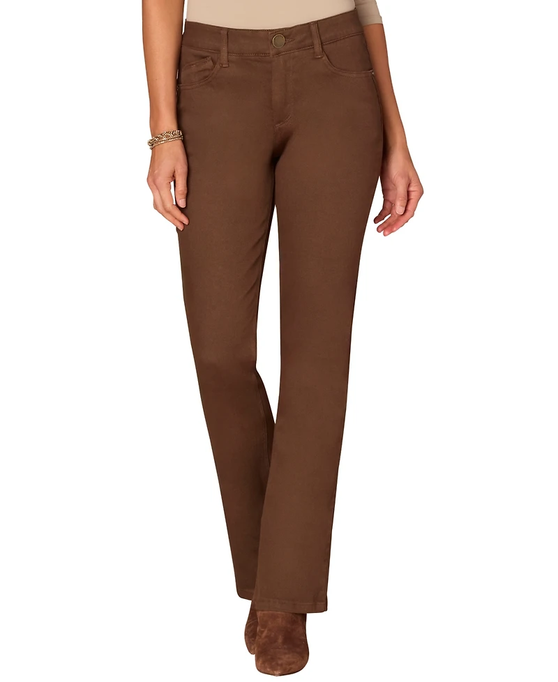 Democracy Petite Ab Solution Mid Rise Bootcut Pants