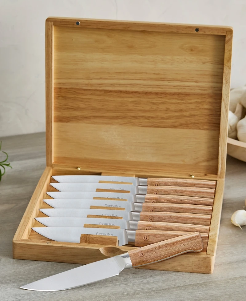 GreenPan Elite Cutlery 8-Pc. Steak Knife Block Set