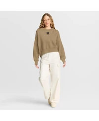 Nike Women's Tan Georgia Bulldogs Oversized Phoenix 2-Hit Pullover Sweatshirt