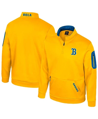 Colosseum Men's Gold Ucla Bruins Mainframe Quarter-Zip Fleece Jacket