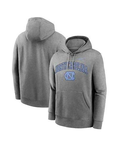 Nike Men's Gray North Carolina Tar Heels Club Fleece Arch Pullover Hoodie