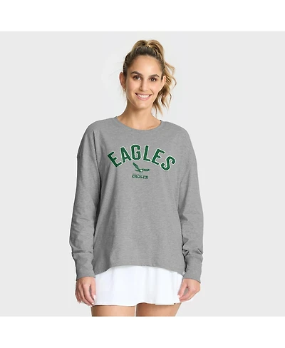 Fanatics Women's Heather Gray Philadelphia Eagles Hometown Legacy Long Sleeve T-Shirt