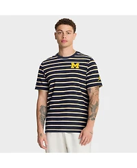 Jordan Men's Navy Michigan Wolverines Athletic Prep Legacy Summit Stripe T-Shirt