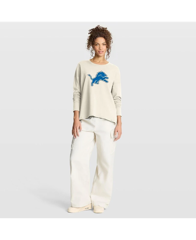 Fanatics Women's Cream Detroit Lions Dove Legacy Long Sleeve T-Shirt