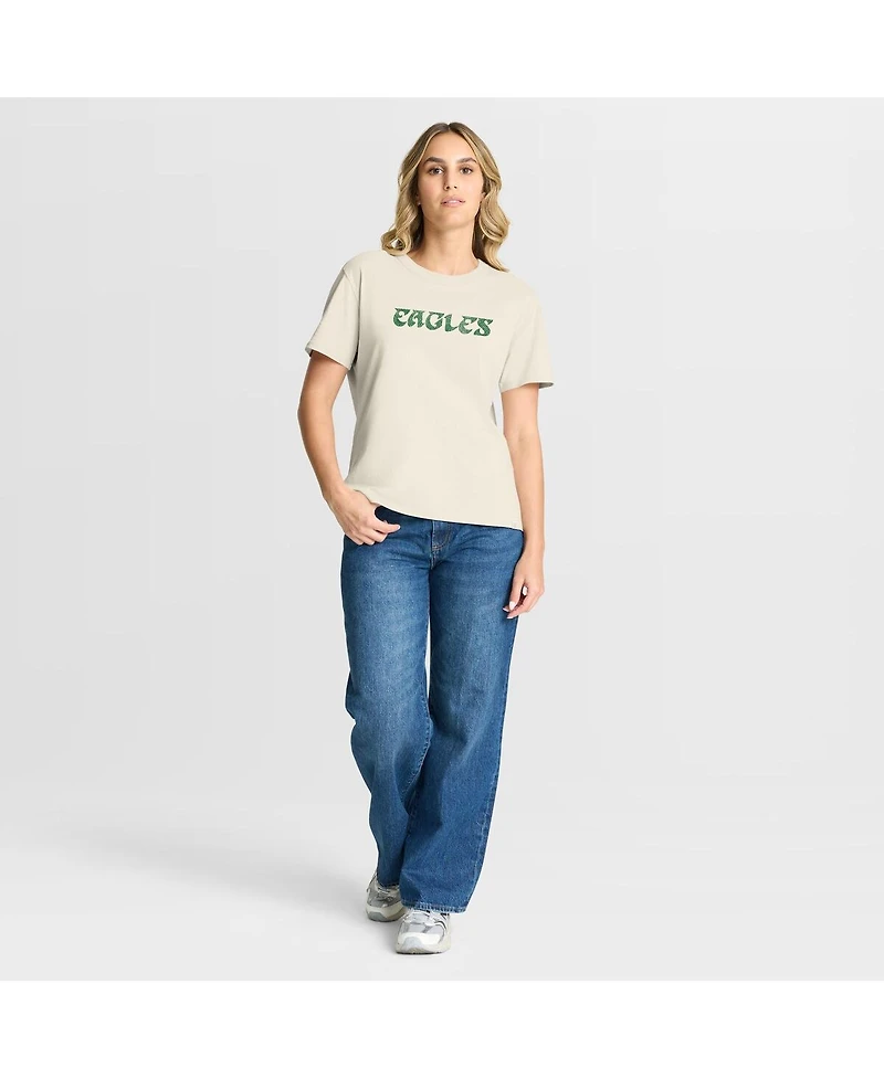 Fanatics Women's Cream Philadelphia Eagles Dove Legacy T-Shirt