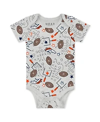 Wear by Erin Andrews Baby Boys and Girls Newborn 3-Piece Denver Broncos Turn Me Around Bodysuits Pant Set