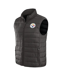 Darius Rucker Collection by Fanatics Men's Black Pittsburgh Steelers Packable Full-Zip Vest