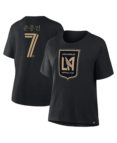 Fanatics Women's Son Heung-Min Black Lafc Hangul Name Number T-Shirt