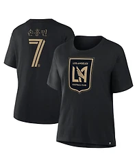 Fanatics Women's Son Heung-Min Black Lafc Hangul Name Number T-Shirt