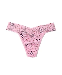 Hanky Panky Women's Printed Signature Lace Original Rise Thong Underwear