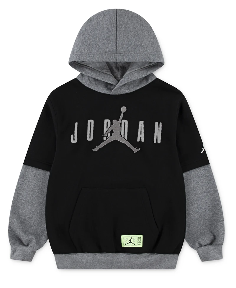 Jordan Boys 8-20 Mj Future Flight Drop Shoulder Long-Sleeve Hoodie
