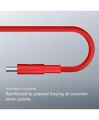 Beats Usb-c to Usb-c Woven Cable (1.5 m) - Rapid Red