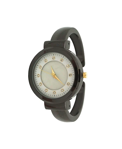 Gunmetal Thin Metal Bangle Watch