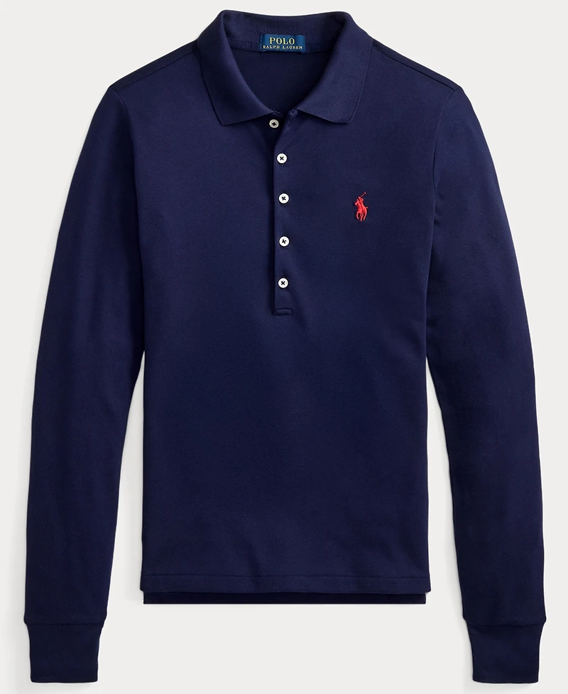Polo Ralph Lauren Women's Collar Long Sleeves Top