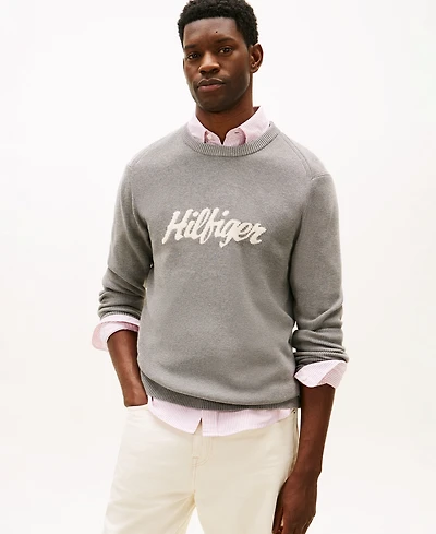 Tommy Hilfiger Men's Crewneck Seasonal Graphic Sweater