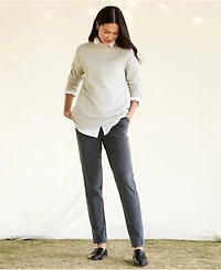 Lands' End Women's Tall Sport Knit High Rise Corduroy Pants