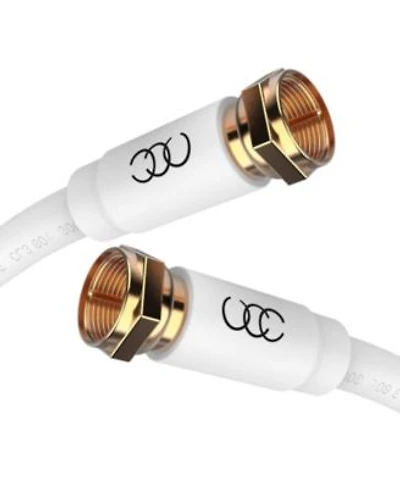 Ultra Clarity Cables RG6 Coaxial Cable CL3 In Wall Rated Digital Audio Video Satellite Extension Gold Plated Connectors