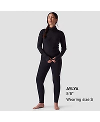Backcountry Women's Cedars Rws Merino Mid-Wt Baselayer Funnel Neck Top Midweight Long Underwear Tops