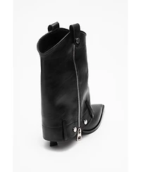 Prologue Shoes Lola Zip Pointed Toe Heel Boot (Women)