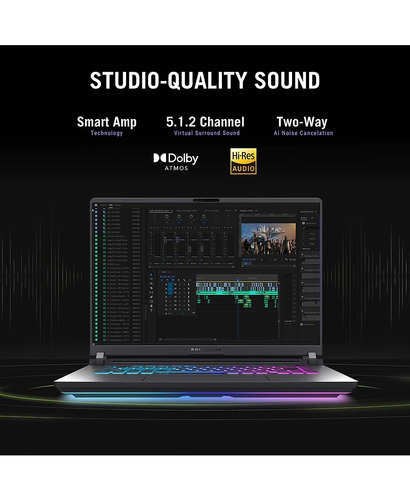 Asus Rog Strix G16 G615 16" Wuxga 165Hz Gaming Laptop, Intel Core i5-13450HX 2.4GHz, 16GB Ram, 1TB Ssd, Nvidia GeForce Rtx 5050 8GB, Windows 11 H