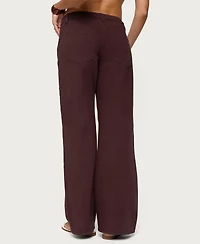 Edikted Womens Roman Low Rise Slouchy Jeans