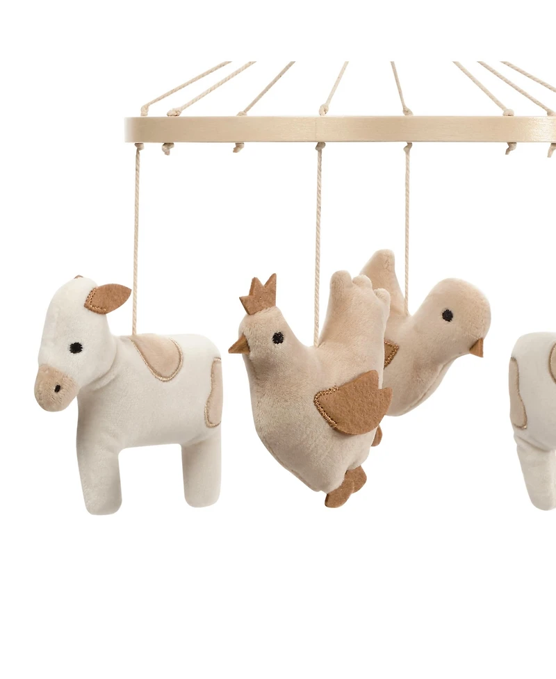 Bedtime Originals Farmyard Friends Musical Baby Crib Mobile Soother Toy