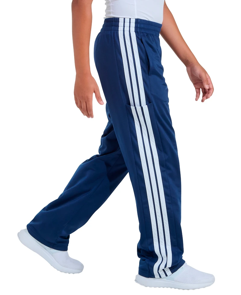 adidas Boys 8-20 Elastic Waistband 3-Stripe Sport Pants