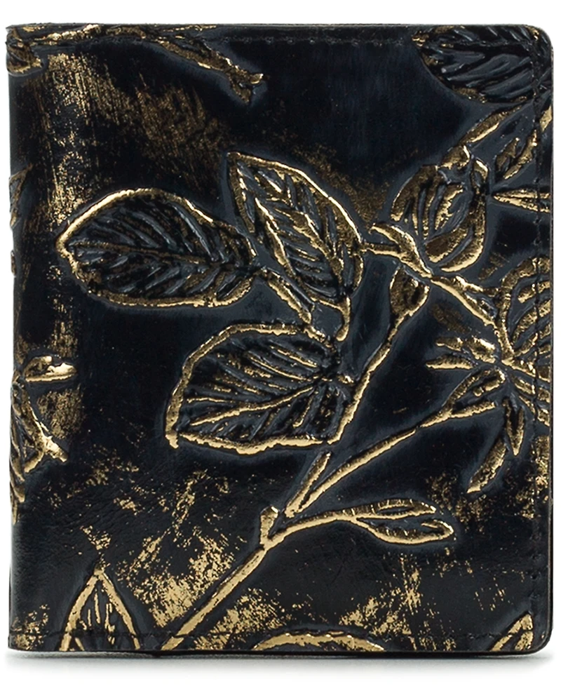 Patricia Nash Linette Bark Leaves Snap Wallet