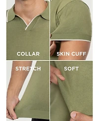 Xray Men's Collar V-Neck Polo Sweater