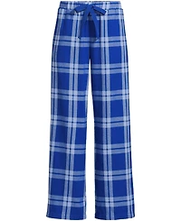 Lands' End Women's Flannel Wide Leg Sleep Pants