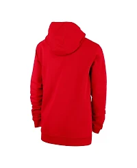 Nike Big Boys and Girls Red Primary Club Fleece Hoodie