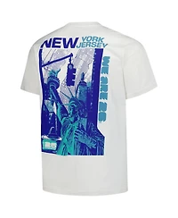 Outerstuff Men's Cream 2026 Fifa World Cup New York Host City Local Oversized T-Shirt