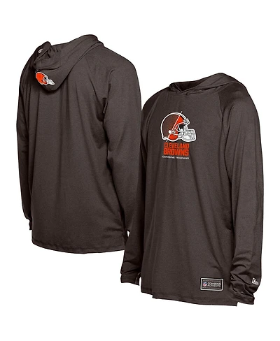 New Era Men's Brown Cleveland Browns Functional Fandom Hoodie