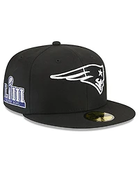 New Era x Alpha Industries Men's Black England Patriots 59FIFTY Fitted Hat