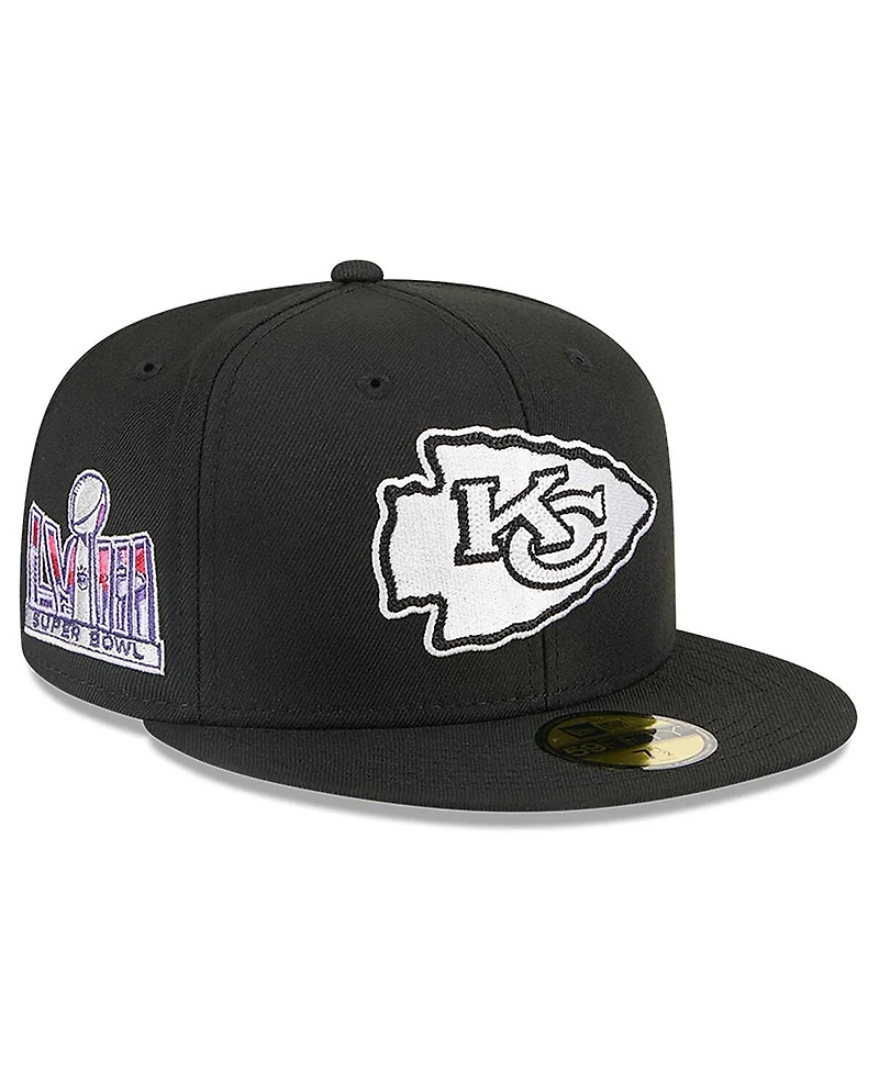 New Era x Alpha Industries Men's Black Kansas City Chiefs 59FIFTY Fitted Hat