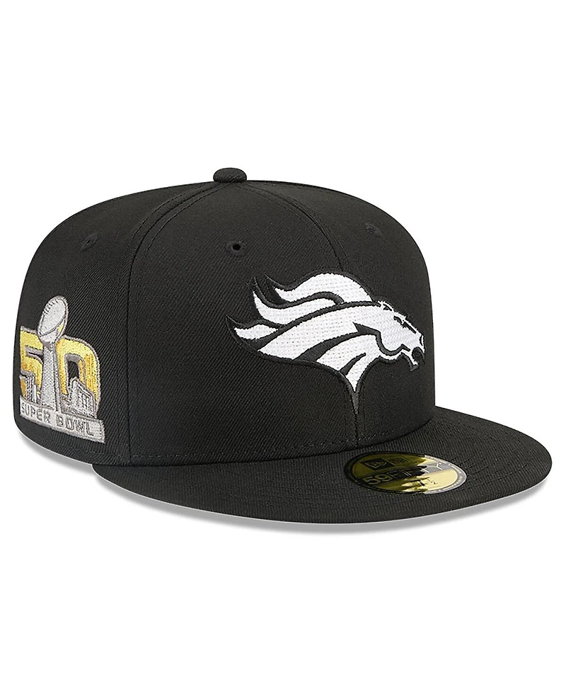 New Era x Alpha Industries Men's Black Denver Broncos 59FIFTY Fitted Hat