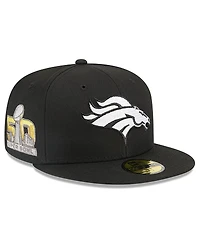 New Era x Alpha Industries Men's Black Denver Broncos 59FIFTY Fitted Hat