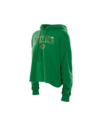 New Era Women's Kelly Green Boston Celtics Glam Game Open Back Hoodie