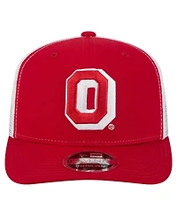 New Era Men's Scarlet Ohio State Buckeyes Team 9SEVENTY Coolera Trucker Adjustable Hat