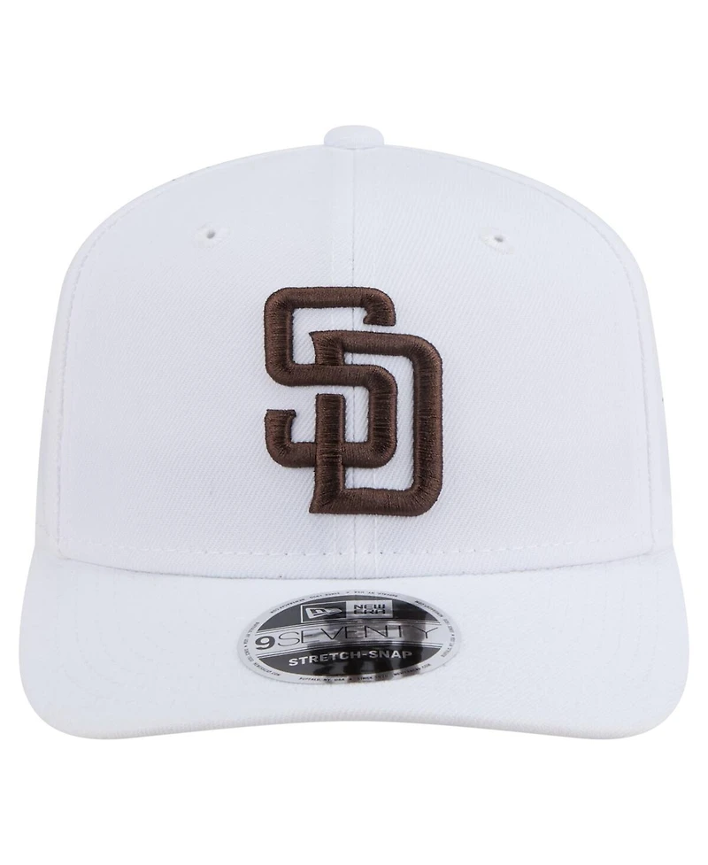New Era Men's White San Diego Padres Coolera 9SEVENTY Adjustable Hat