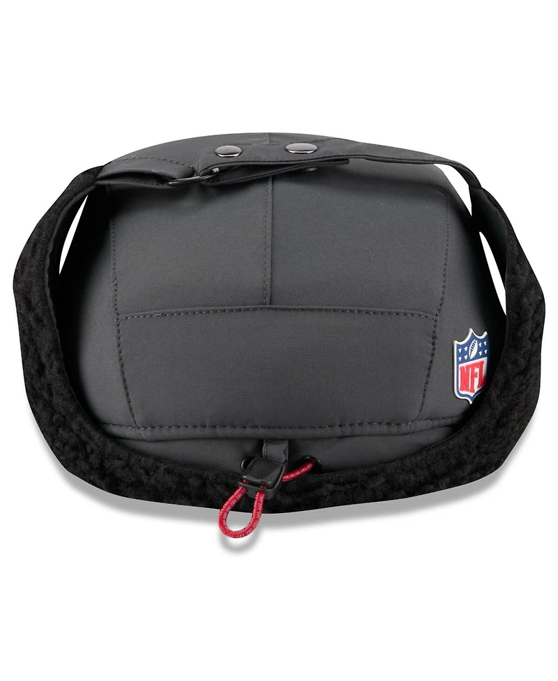 New Era Men's Charcoal Kansas City Chiefs 2025 Sideline Cold Weather Runner Dog Ear Adjustable Hat