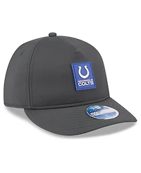 New Era Men's Charcoal Indianapolis Colts 2025 Sideline Cold Weather Retro Crown 59FIFTY Fitted Hat