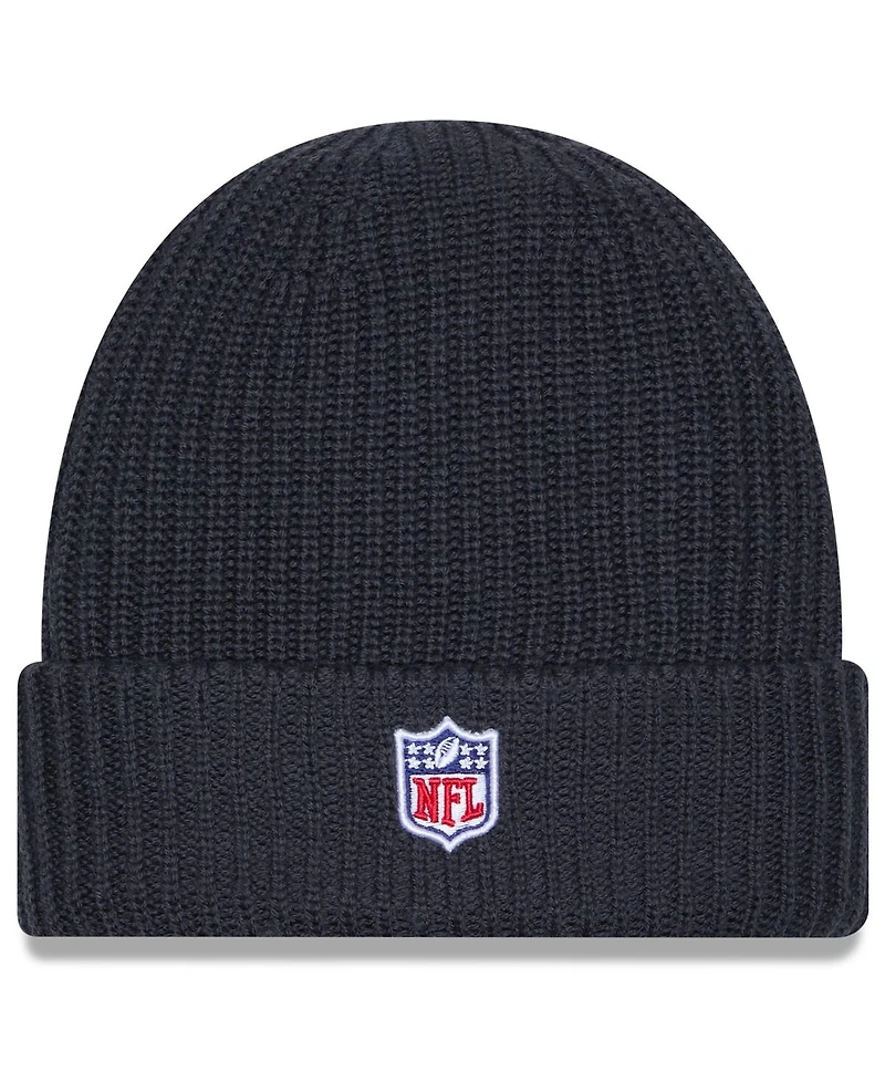 New Era Men's Charcoal New York Jets 2025 Sideline Cold Weather Cuffed Knit Hat