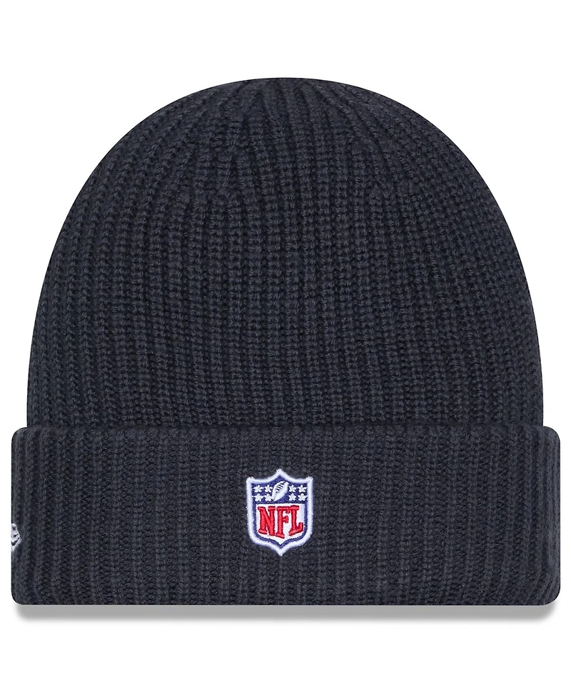 New Era Men's Charcoal Las Vegas Raiders 2025 Sideline Cold Weather Cuffed Knit Hat