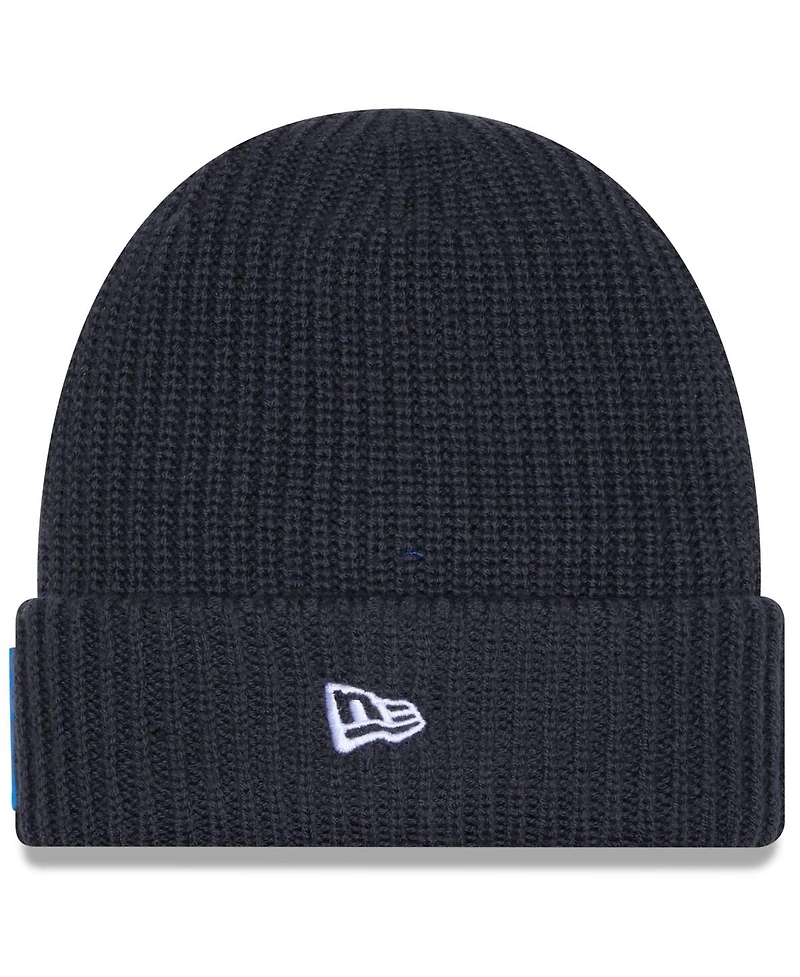 New Era Men's Charcoal Detroit Lions 2025 Sideline Cold Weather Cuffed Knit Hat