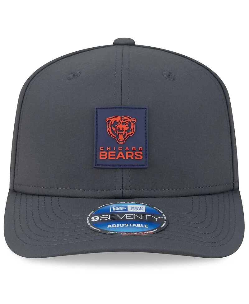 New Era Men's Charcoal Chicago Bears 2025 Sideline Cold Weather 9SEVENTY Adjustable Hat