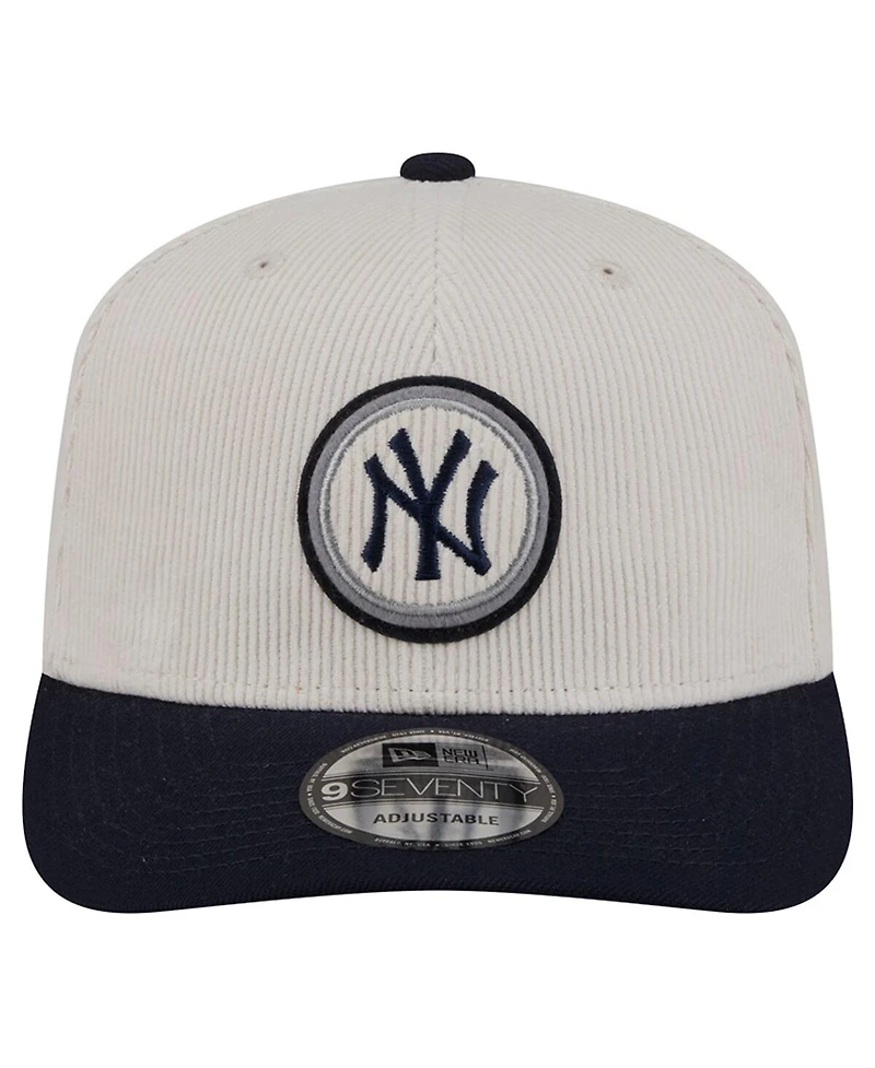 New Era Men's Cream New York Yankees Loyal 9SEVENTY Adjustable Hat