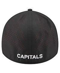 New Era Men's Black Washington Capitals Night 39THIRTY Flex Hat
